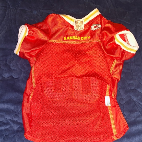 NFL Dog Red and Yellow Chiefs Jersey - Medium - Picture 5 of 7